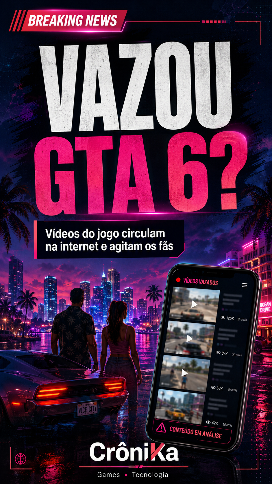 GTA 6 VAZOU! Rockstar quebra o silêncio após gameplays aparecerem na internet