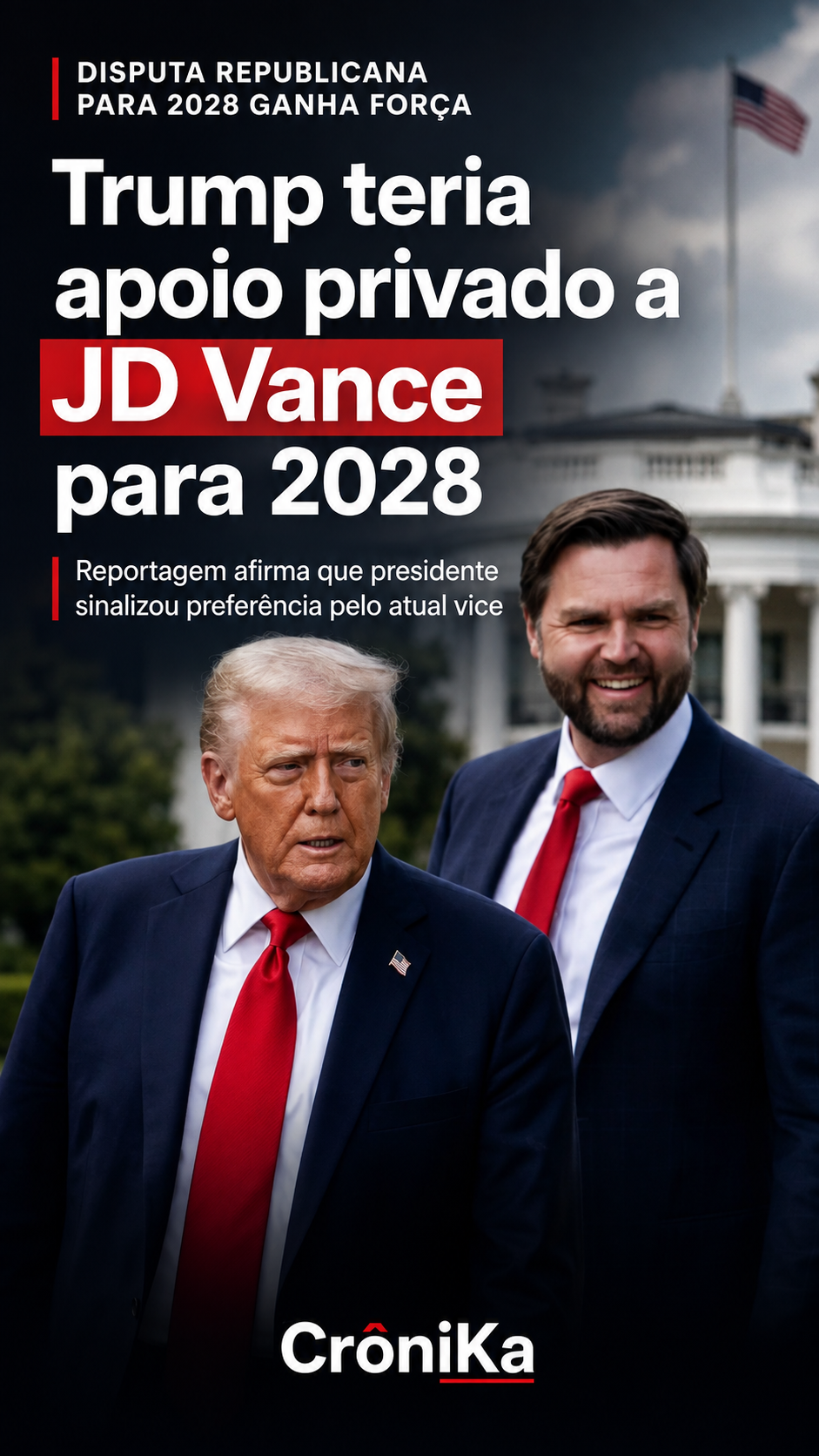 Trump sinaliza apoio a JD Vance e esquenta disputa republicana para 2028